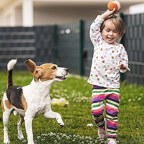 Irtyif Pelota de juguete para mascotas, Bola molar para mascotas, 3 piezas juguete interactivo de látex para mascotas,bonita bola de juguete muy segura y duradera, adecuada para cualquier perro, 6,5cm