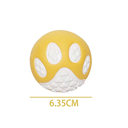 Irtyif Pelota de juguete para mascotas, Bola molar para mascotas, 3 piezas juguete interactivo de látex para mascotas,bonita bola de juguete muy segura y duradera, adecuada para cualquier perro, 6,5cm