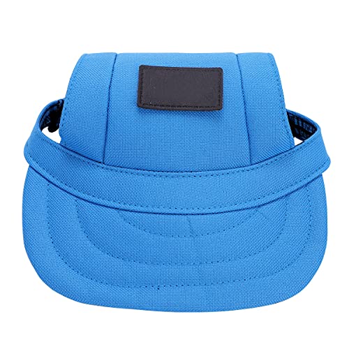 ITODA Gorra de béisbol para perros con agujeros para las orejas, ajustable, para exteriores, deporte, protección solar, gato, mascotas, para perros pequeños