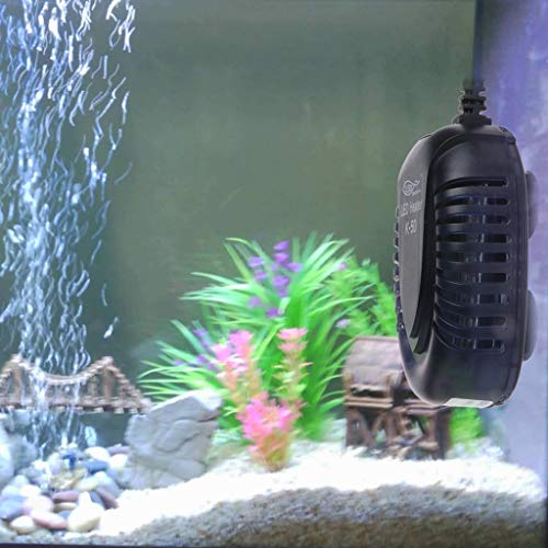 JAGETRADE Acuario Calentador Peces Tortuga Temperatura Mini Sumergible LED 25W