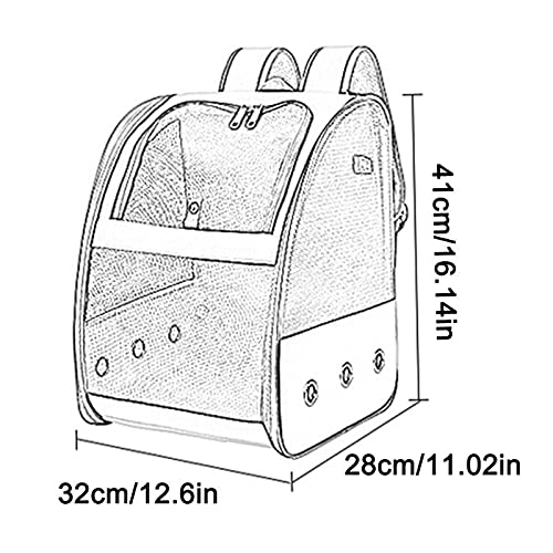 Jaula de Pájaros Pájaro transpirable transpirable mochila plegable ligero ligero viajes al aire libre múltiples propósitos adecuados para loros o hábitat Jaula para Pájaro Pajarera Periquito Canarios