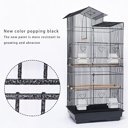 Jaulas De Pájaros De Aterrizaje De Loros Villas De Lujo De Gran Tamaño Para El Hogar Jaulas De Pájaros Vivas De Piel De Tigre Xuanfeng Peony Wren Myna Jaulas De Pájaros Plegables Para Un Fácil Almacen