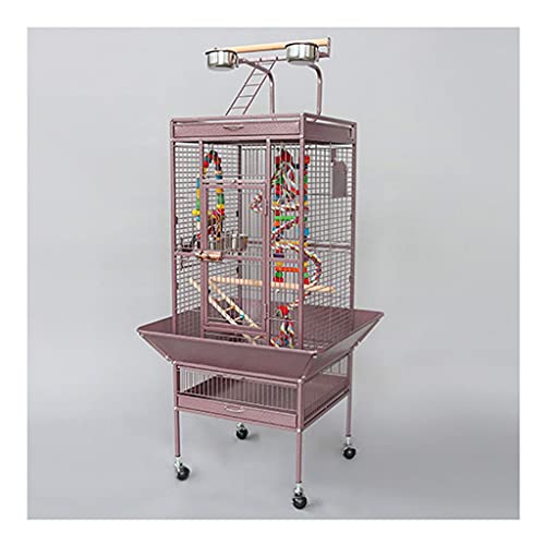 jaulas para pajaros Rack interactivo para mascotas y jaula de loros móviles con caja de reproducción adecuada para canarios, loros pequeños, pinzones, amores y periquitos jaula periquitos