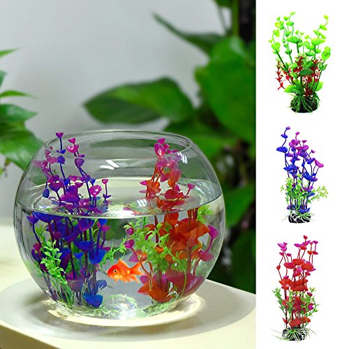 Jiacheng29 Planta Artificial para Acuario, Hierba de Agua, Color Brillante, Adorno de pecera, decoración de plástico