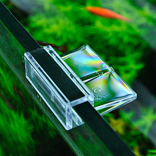 Jiakalamo 10 clips para cubierta de acuario, 6 mm/10 mm/12 mm Aquariums Fish Tank Acrílico, soporte para cubierta de vidrio de acuario, clips de tapa universales para acuarios sin montura