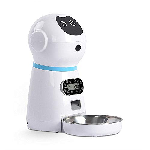 jieqing Comedero Automatico Gatos Comedero Automatico Perros Microchip Gato alimentador Alimentador de Gato automático con Temporizador EU