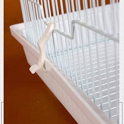 jinrun Jaula para ​pajaros Avanzada Breeding Bird Cage for Finch Canarias Budgie - Gran pájaro de Metal Jaula de Viaje Jaula de pájaro con una partición (Blanco) Casas para pájaros (Color : B)