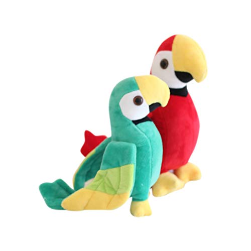 jojofuny Loro Peluche Juguete Guacamayo Loro Peluche Juguete Animal Simulación Pájaro Pájaro Pájaro Peluche Muñeca Pájaro Relleno Estatuilla Interactivo Juguete Educativo M Verde