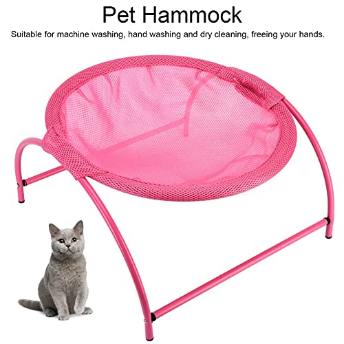 Jopwkuin Cama para Gatos, Hamaca para Mascotas, Tela De Malla Suave, Suministros para Mascotas, Cama para Gatos para Dormir, para Gatos, para Scottish Fold American Bobtail, Poodle(Rosado)