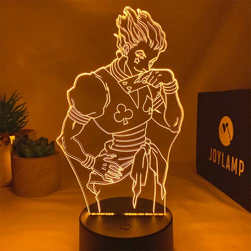 JoyLamp Hisoka Morow de Hunter x Hunter – Colección oficial JoyLamp x Hunter x Hunter – 16 colores + mando a distancia – Lámparas 3D Hunter x Hunter