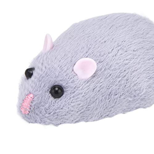 Juguete de Rata con Control Remoto, Control Remoto Electrónico Inalámbrico Ratón Rata Mascota Juguete Divertido Novedad Parodia Juguetes para Gatos Perros Mascotas Niños(Gris)