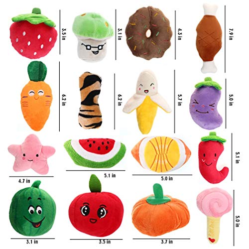 Juguete Perro Animales de dibujos animados perro juguetes rellenos chirridos de juguete mascota lindo rompecabezas de peluche for perros gato chew squeaker chirriante juguete chirriante for suministro