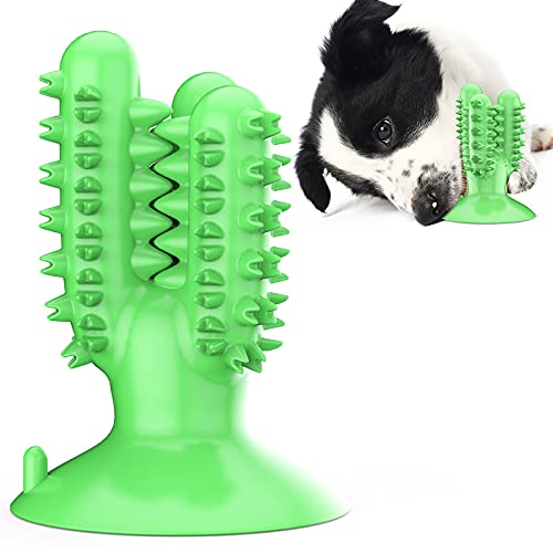 Juguetes de pasta de dientes para perros,juguetes de ventosa con fugas de cactus,juguetes molares para mascotas,utilizados para mayor durabilidad y seguridad,y reducen el daño del perro a los muebles