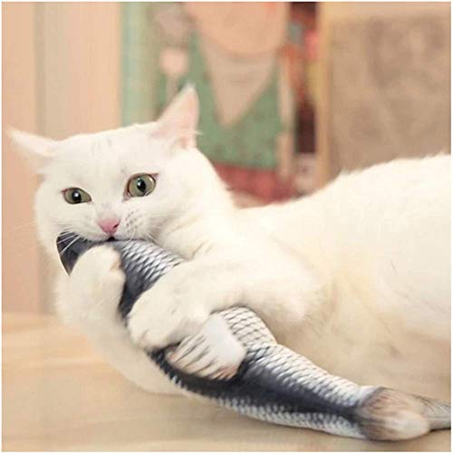 Juguetes Interactivos Para Gatos Con Cremallera, Almohada De Gato Catnip Fish Toy Chew Juguete Mascotas Para Gatos, Perro Almohada Catnip Fish Toy Chew del Gato Juguete Mascotas para Gatos, Perro