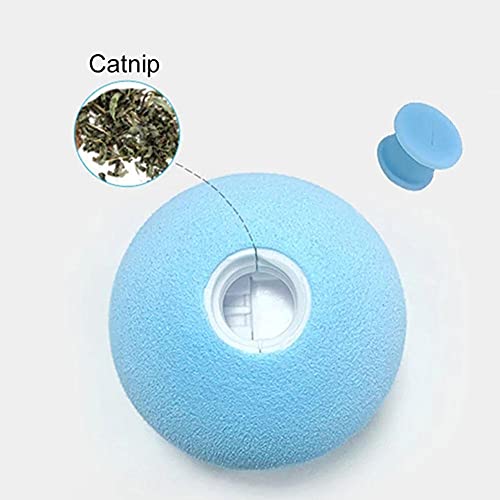 Juguetes interactivos para Gatos Pelota de Interior Pelota chirriante Sonidos de chirrido de Animales realistas Cat Kicker Catnip Recargable para Gatitos Persiguiendo Caza Jugar