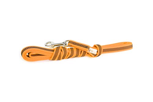 Julius-K9 218GM-OR-S3 - Correa de Perro del Estupendo, Naranja (Naranja-Gris), 14 mm x 3 m, 1 unidad