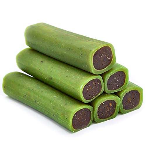 Jungle Calling Comida Perros, Golosinas para Perros Comida Seca para Perros Varilla Molar Dientes Limpios Suplemento de Calcio Nutritivo y Delicioso,300g(Contiene Pollo, Maní, Menta, Algas)