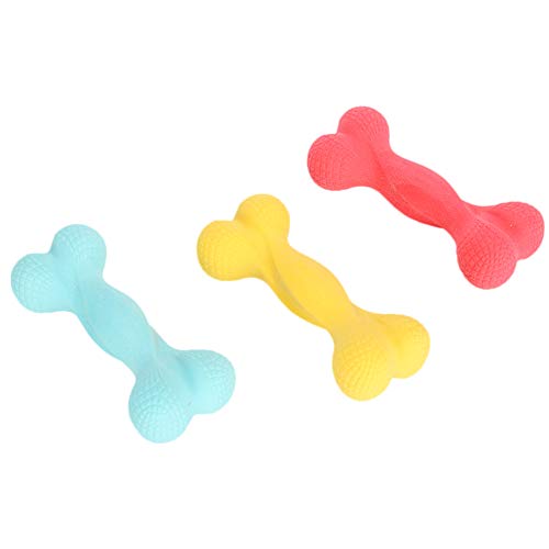 JUnYuKj Forma de Hueso de Espuma de 3 Piezas, Juguete masticable a Prueba de mordeduras de Perro, Juguete de Color macarrón, Adecuado para Suministros para Mascotas