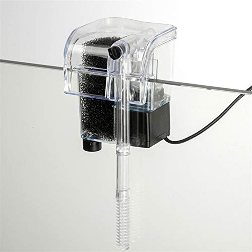 juqingshanghang1 Fish Tank Water Tank Accessories Acuario Filtro Cascada Filtro de aireación Bomba de Acuario montado en la Pared Plug-in de Filtro Mute pequeño Profesional