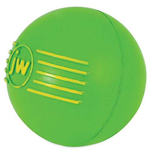 JW JW43031 Juguete Isqueak Ball Madium, Pelota De Goma Gruesa para Perros, M