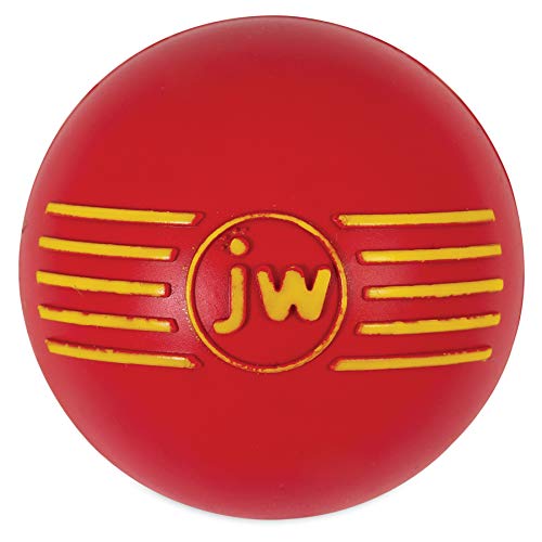 JW JW43031 Juguete Isqueak Ball Madium, Pelota De Goma Gruesa para Perros, M