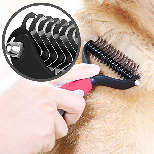 JZTRADING Cepillo para Arrojar Perros Cepillo para El Pelo para Perros Aseo para Gatos Peine para Perros Peine para Perros De Acero Inoxidable Productos De Limpieza s-11 Blades