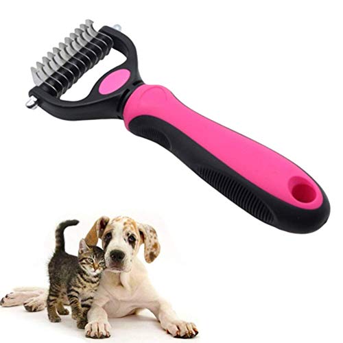 JZTRADING Cepillo para Arrojar Perros Cepillo para El Pelo para Perros Aseo para Gatos Peine para Perros Peine para Perros De Acero Inoxidable Productos De Limpieza s-11 Blades