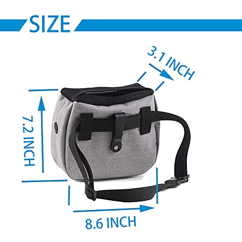 kajkey® Bolsa de Comida para Perros Golosinas, Bolsa para Golosinas Perro, Bolsa Premios Perro Cinturon, para Chucherías de Perro para Entrenamiento, Mochila de Entrenamiento para Perros con Cintura