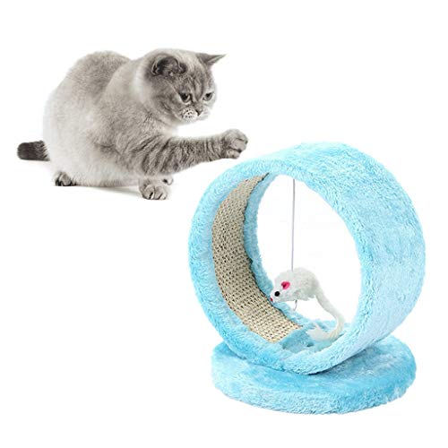 KDEKIFN Árbol rascador de Gato Rosa/Azul, Juguete para Mascotas, Muebles para ratón, Poste rascador, Marco de Escalada, Muebles para Gatos, Producto para Mascotas, Juguete para Saltar