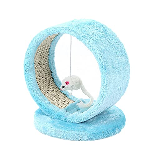 KDEKIFN Árbol rascador de Gato Rosa/Azul, Juguete para Mascotas, Muebles para ratón, Poste rascador, Marco de Escalada, Muebles para Gatos, Producto para Mascotas, Juguete para Saltar