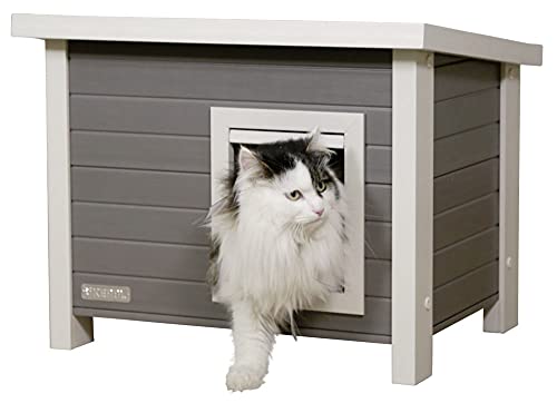 Kerbl ECO Caseta de Gato Eli 57x45x43 cm Gris y Blanca Mascotas Actividades