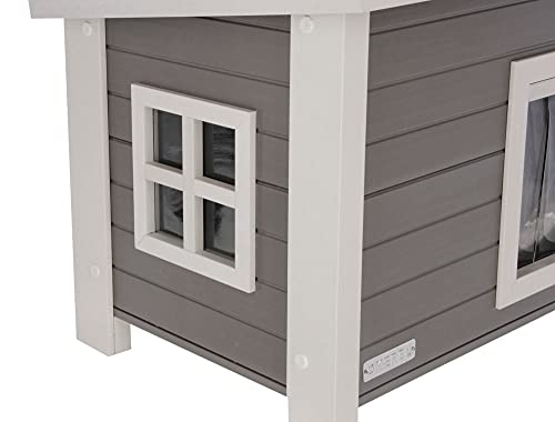 Kerbl ECO Caseta de Gato Eli 57x45x43 cm Gris y Blanca Mascotas Actividades