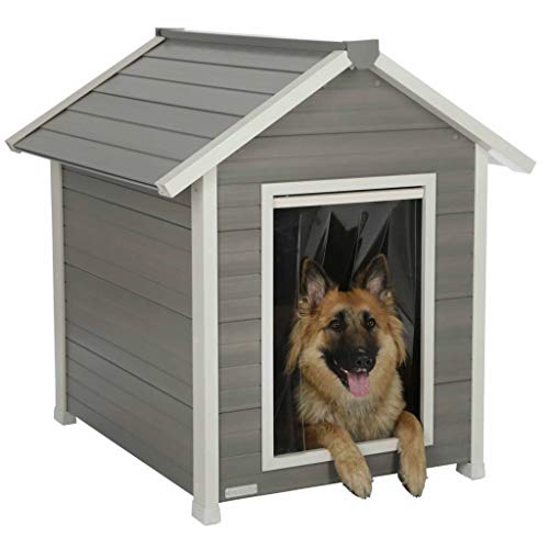 Kerbl ECO Caseta para Perros Hendry Articulos Mascotas Gris/Blanca 88x98x101cm