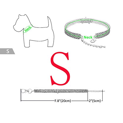 KingbeefLIU Cute Love Heart Alloy Puppy Dog Collar Elástico Correa Elástica para El Cuello Suministros para Mascotas Petite and Cute Minimalist Wind Pet Ring Azul SNone