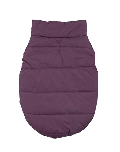 Komate Chaqueta Polar de Invierno para Perros Cómodo Abrigo Suave y cálido para Clima frío con Nieve Chaqueta Cortavientos para Perros y Mascotas (XS (Pecho 32 cm), Púrpura)