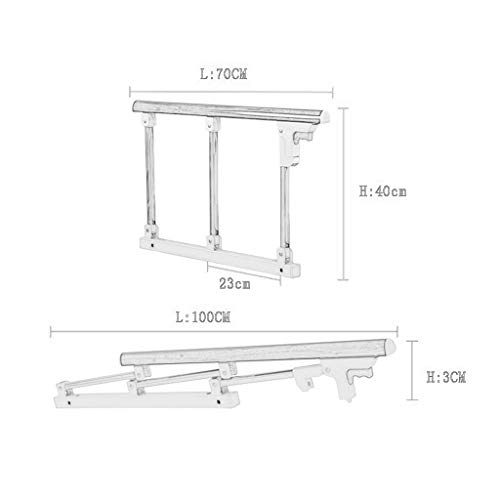 LAMZH Barrera de Cama Barandilla Seguridad Cama Manija Barandas para Ancianos Adultos Niños Plegable Hospital Cabecera Barra Apoyo Tope Discapacitados Personas Mayores Barrera Cama