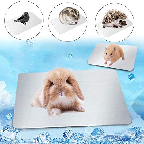 LeapBeast Alfombra de Enfriamiento para Mascotas, Almohadilla de Autoenfriamiento Animales Pequeños para Los Hámsteres, Conejo, Gatos, Conejillo de Indias, Animales Pequeños, Verano (XL 1Pcs)