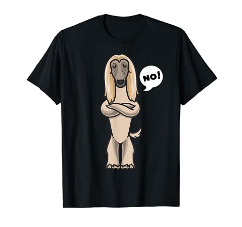 Lebrel afgano Divertido Perro testarudo Camiseta