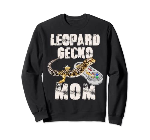 Leopard Gecko Mom Video Game Lizard & Reptiles Gamer Sudadera