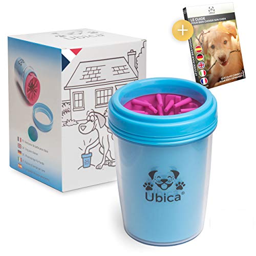 Limpiador de Patas para Perros y Gatos de Ubica - Con suaves cerdas de silicona - Fácil de usar - Elimina: barro, tierra y suciedad - Suave y seguro para su mascota - Colores:azul