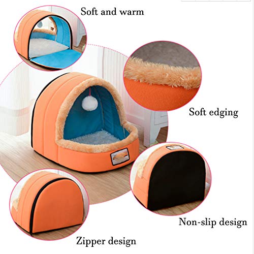 Lindo El verano plegable/Yurta/Cama para Perros Sofá para Mascotas,Pelusa de alta calidad,Adecuado para todo tipo de mascotas pequeñas,D,M