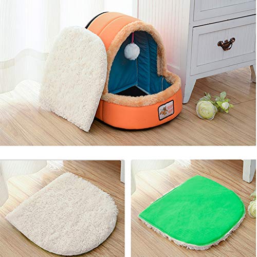 Lindo El verano plegable/Yurta/Cama para Perros Sofá para Mascotas,Pelusa de alta calidad,Adecuado para todo tipo de mascotas pequeñas,D,M