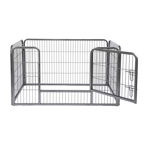 lionto Parque para cachorros gatos Jaula plegable cercado libre dimensiones 125x80x70 cm