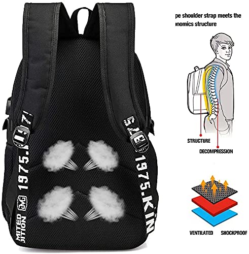 lixiaochao Mochila de moda para adolescentes Gatos y perros Mochila para adultos Mochila de senderismo, que ahorra trabajo, transpirable, mochila de viaje （45x30x15cm） Mochila impresa en 3D