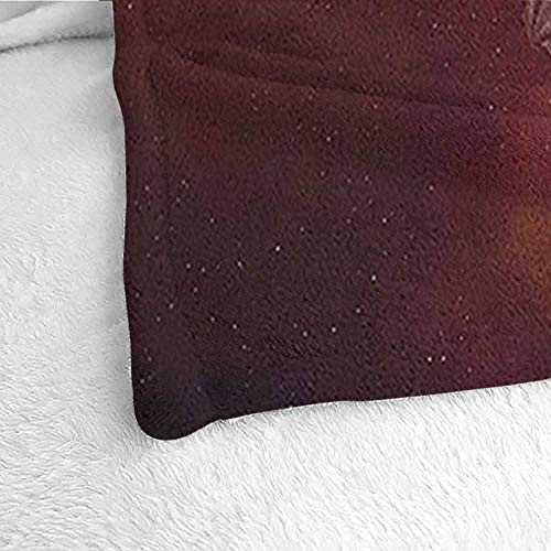 LsWOW Manta tamaño Queen SPA,Zen Piedras de Masaje Caliente con Velas de orquídea y magníficas Reparaciones de la Naturaleza, Negro Blanco y Verde para Cama y sofá de fácil Cuidado