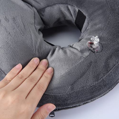 LUOWAN Collar Inflable para Mascotas, Cuello antimordida, Cuello isabelino, Gato, Perro, Cachorro, cicatrización de heridas, Cuello Circular Protector para Perros Grandes