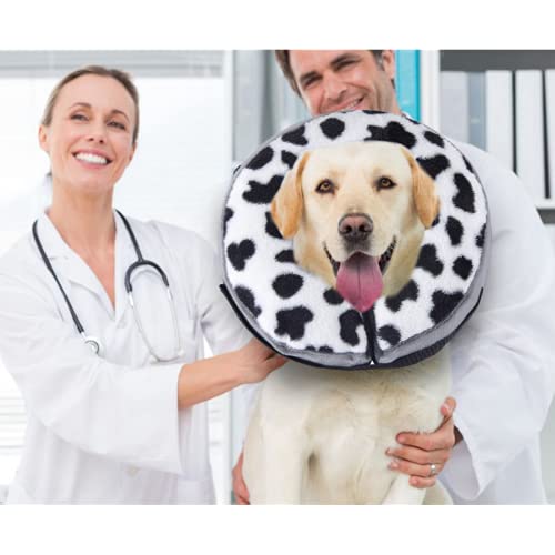 LUOWAN Collar Inflable para Mascotas, Cuello antimordida, Cuello isabelino, Gato, Perro, Cachorro, cicatrización de heridas, Cuello Circular Protector para Perros Grandes