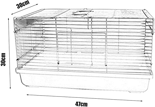 LXNQG Pet Vivarium Hamster Alimentación Caja de Jaula, Saving Zoo Saving Pequeño Animales Cría Cría Tienda Pet Hamster Cat Dog Hábitat Hogar Casa Decoración Caja de reproducción, Azul (Color : Pink)