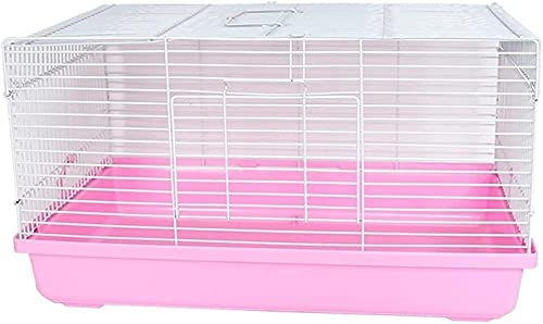 LXNQG Pet Vivarium Hamster Alimentación Caja de Jaula, Saving Zoo Saving Pequeño Animales Cría Cría Tienda Pet Hamster Cat Dog Hábitat Hogar Casa Decoración Caja de reproducción, Azul (Color : Pink)