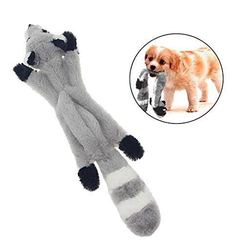 MagiDeal Juguetes de Peluche para Perros pequeños, medianos y Grandes, Regalo Duro Interactivo para Mascotas - Mapache